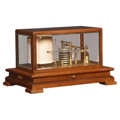 Walnut Cased Barograph by Mappin and Webb