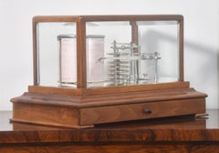 Walnut cased Barograph