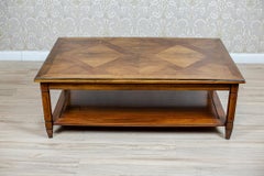 Restored Walnut Center Table from the 2nd Half of the 20th Century