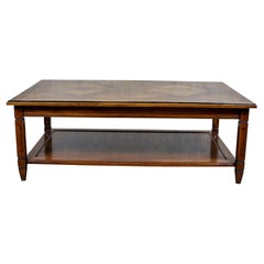 Restored Walnut Center Table from the 2nd Half of the 20th Century