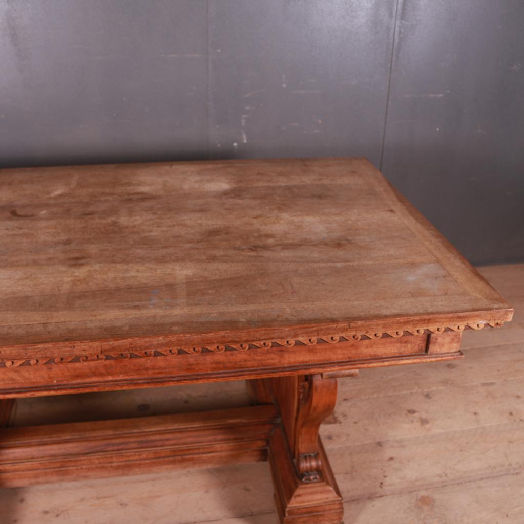 19th Century Walnut Centre Table/ Desk For Sale