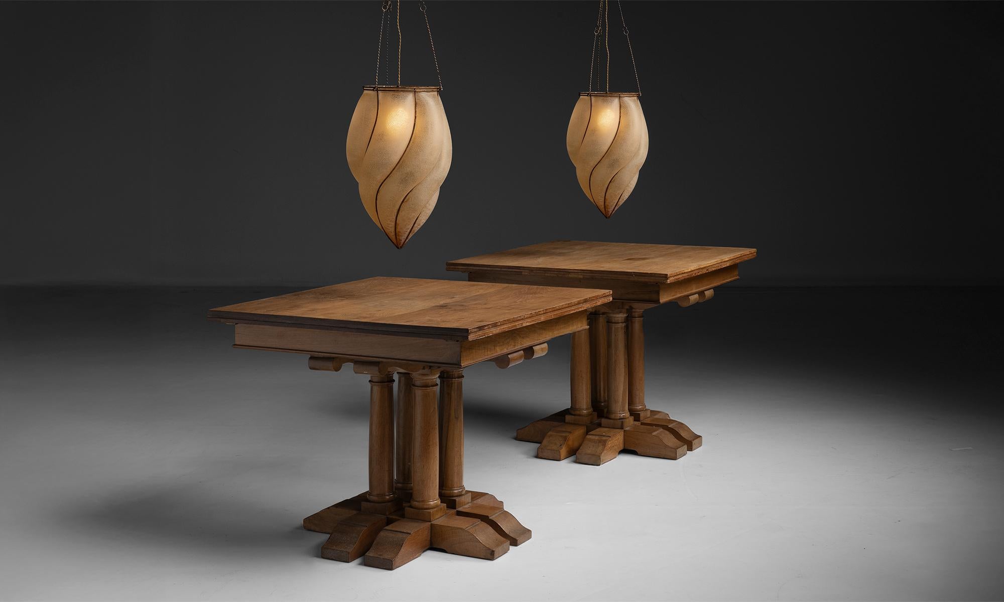 Walnut Centre Table, England circa 1950 5