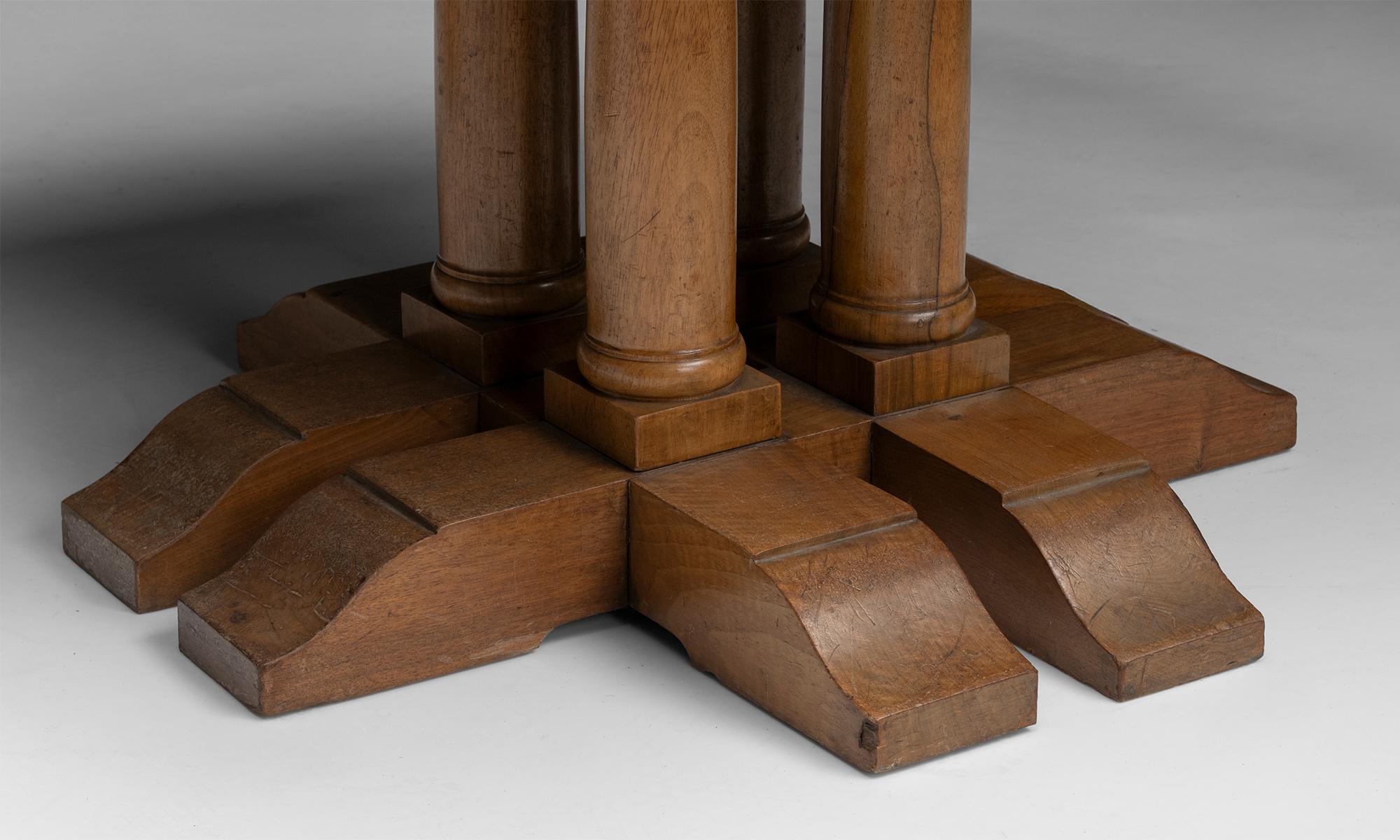 Walnut Centre Table, England circa 1950 2
