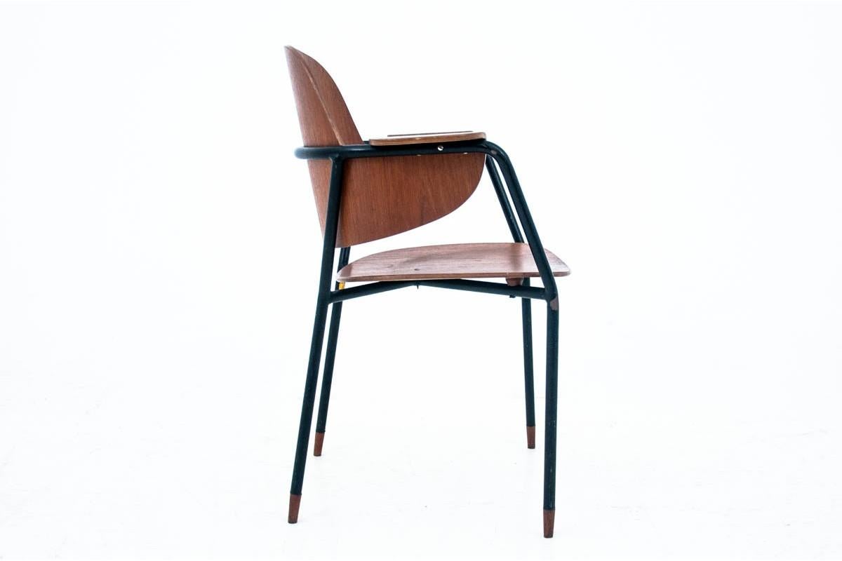 Walnut Chair, Danish Design, 1960s In Good Condition In Chorzów, PL