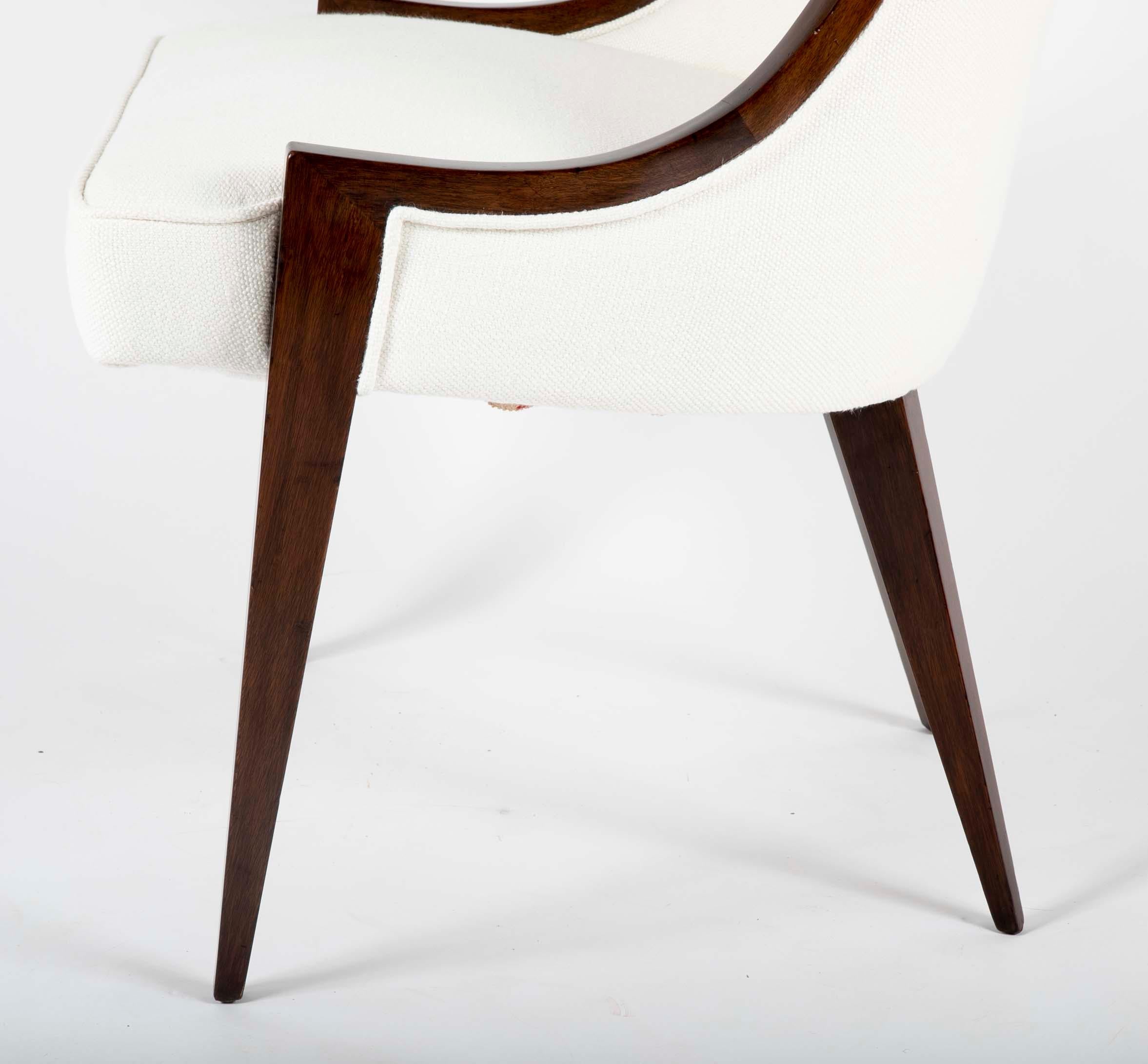 Walnut Chair Designed by Harvey Probber 1