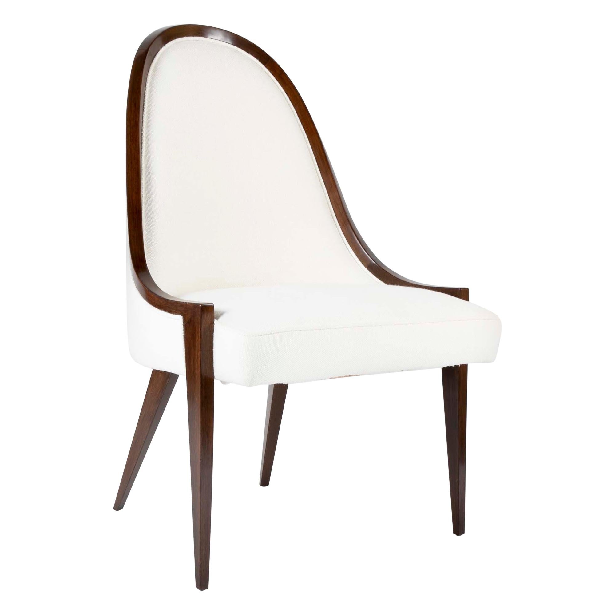 Walnut Chair Designed by Harvey Probber