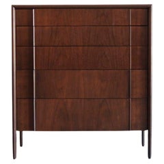 Vintage Walnut Chest of Drawers by Drexel, C. 1950s