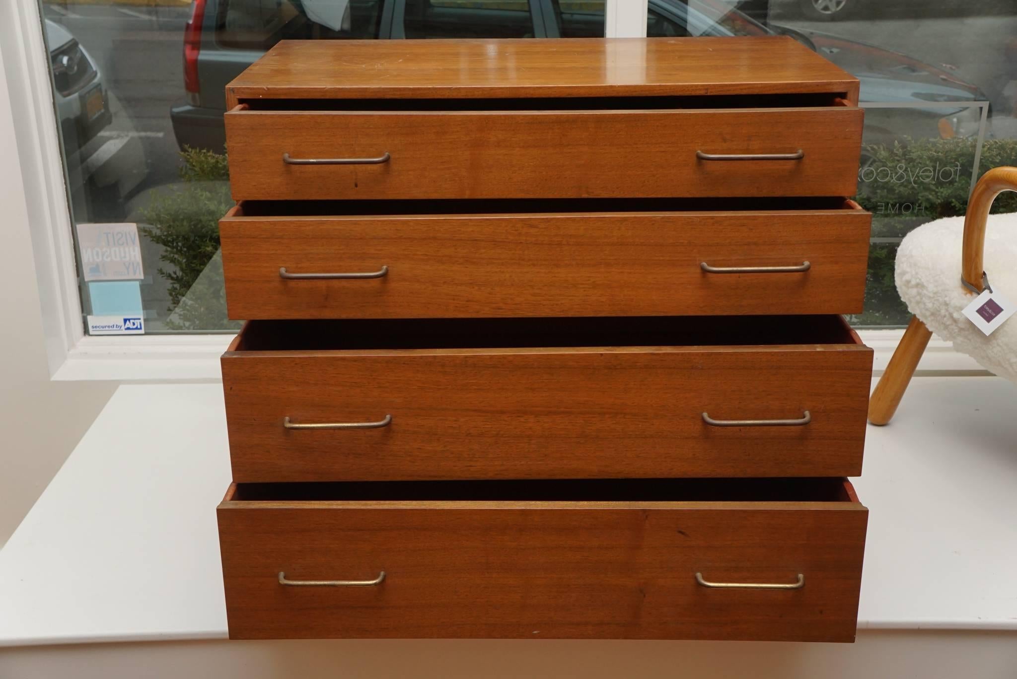 Walnut Chest of Drawers by Dunbar In Good Condition In Hudson, NY