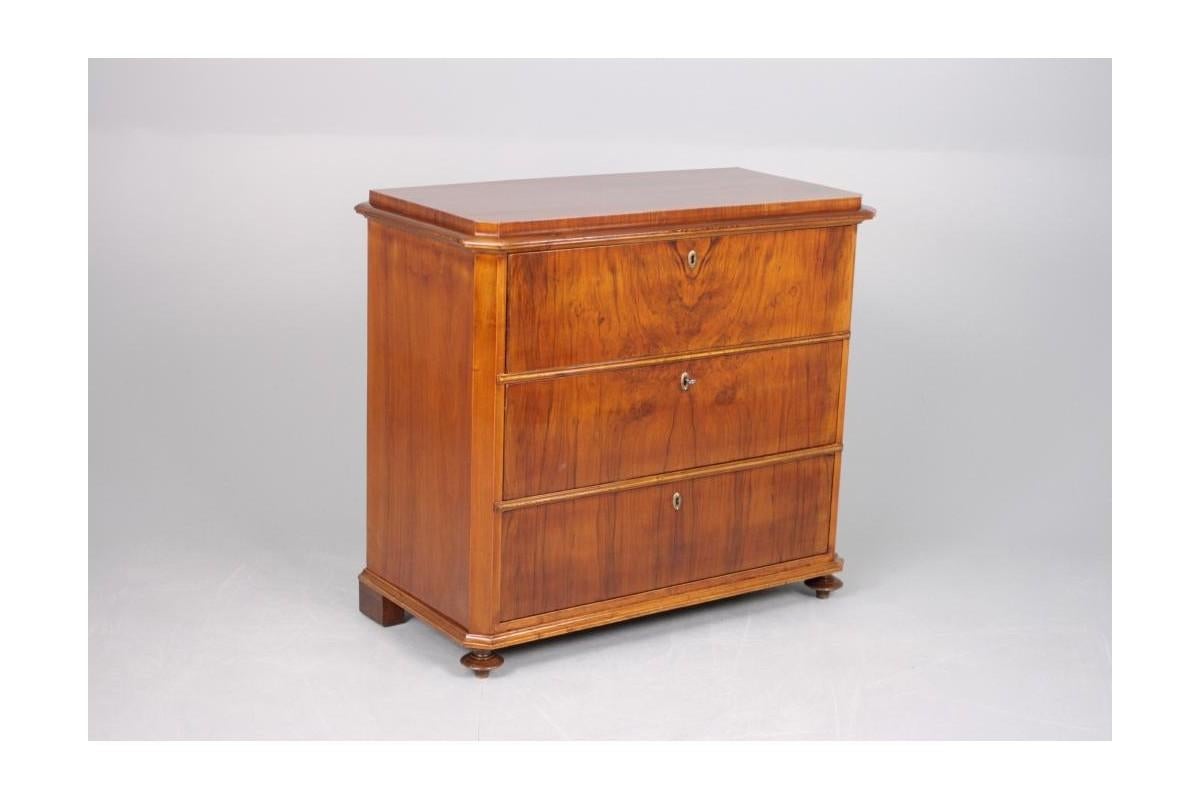Walnut Chest of Drawers, Northern Europe, circa 1920 In Good Condition In Chorzów, PL