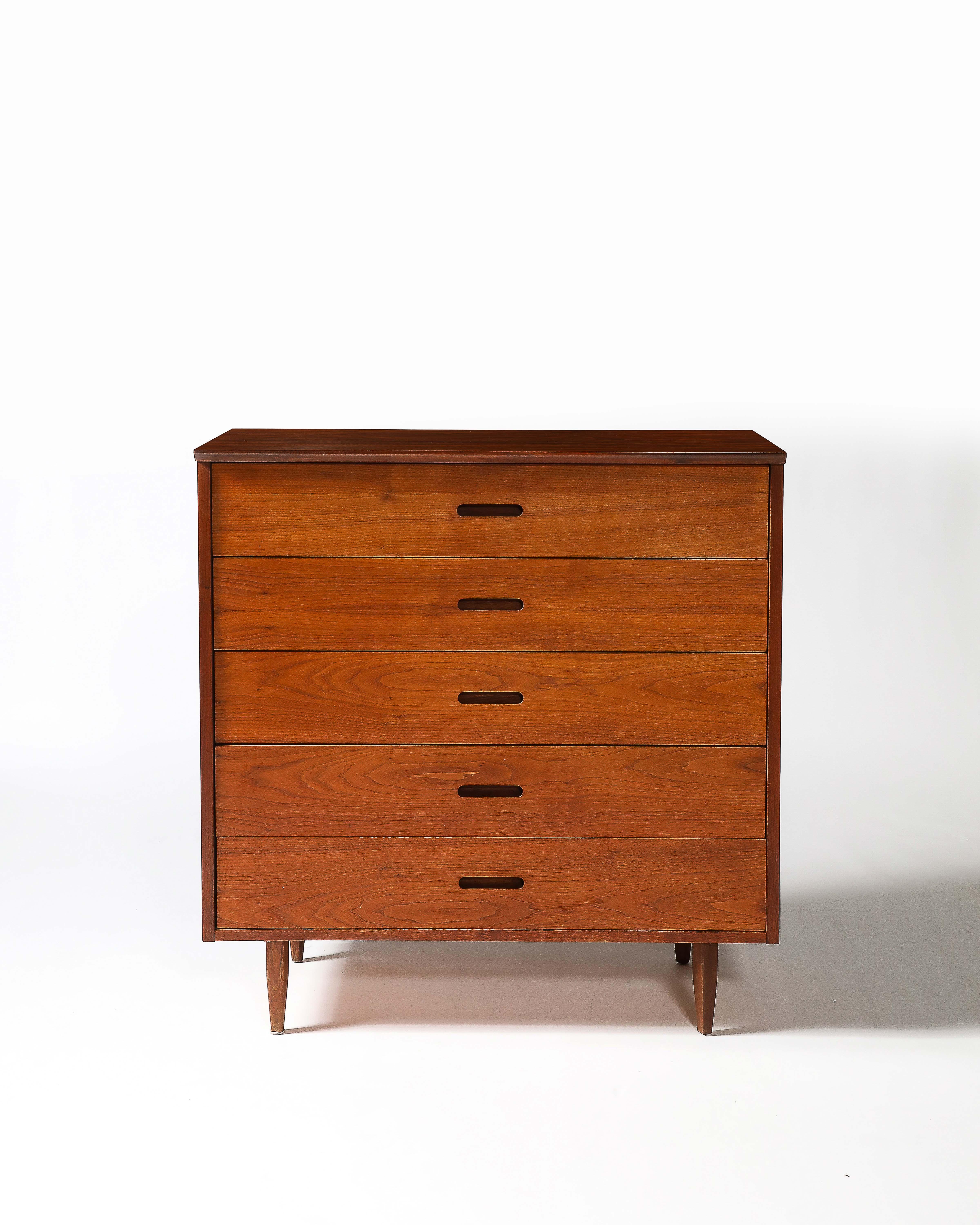 Kommode aus Nussbaumholz, Vereinigte Staaten, um 1950 (20. Jahrhundert) im Angebot