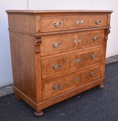Walnut Chest of Four Drawers