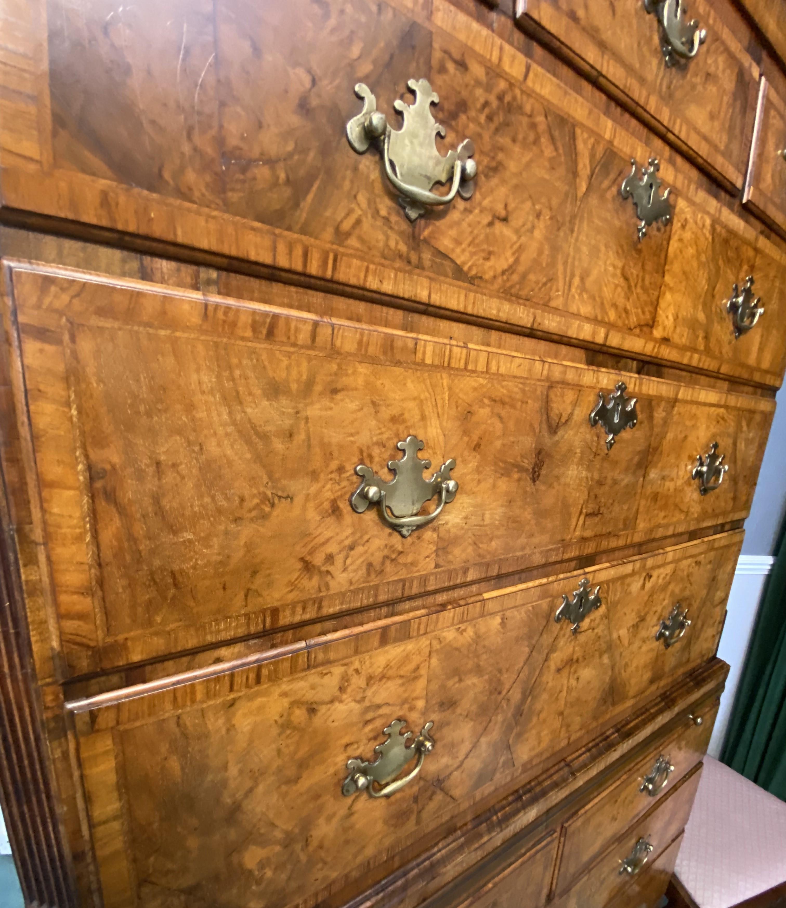 Walnut Chest on Chest/Tallboy 1
