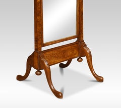 Walnut Cheval Mirror