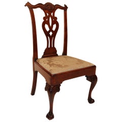 Chaise d'appoint Chippendale en noyer