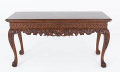 Walnut Chippendale Sideboard Serving Table Console