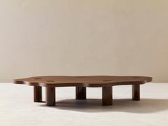 Walnut Cloud Table L by Veermakers