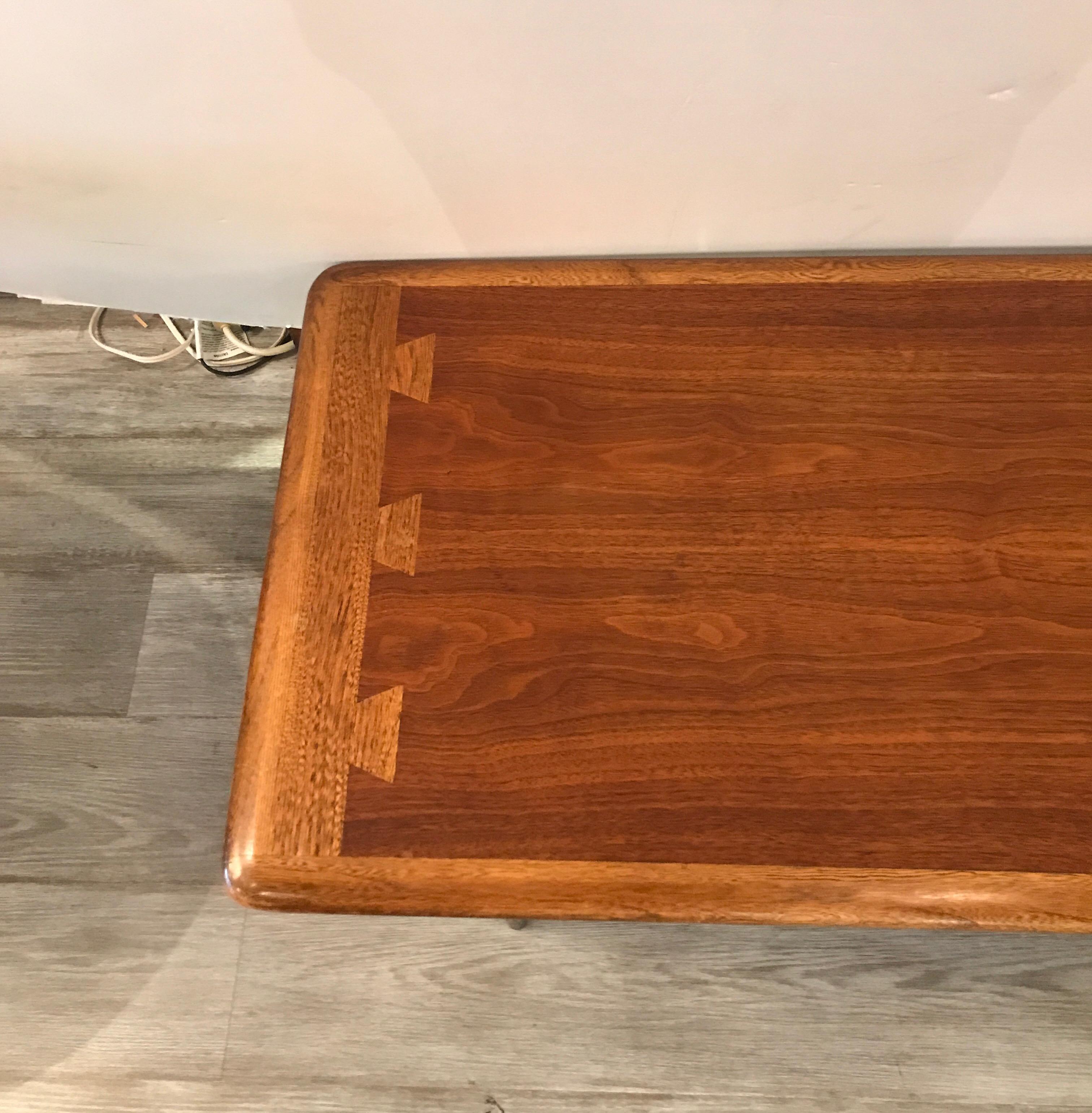 American Walnut Cocktail Table with Dovetailed Top