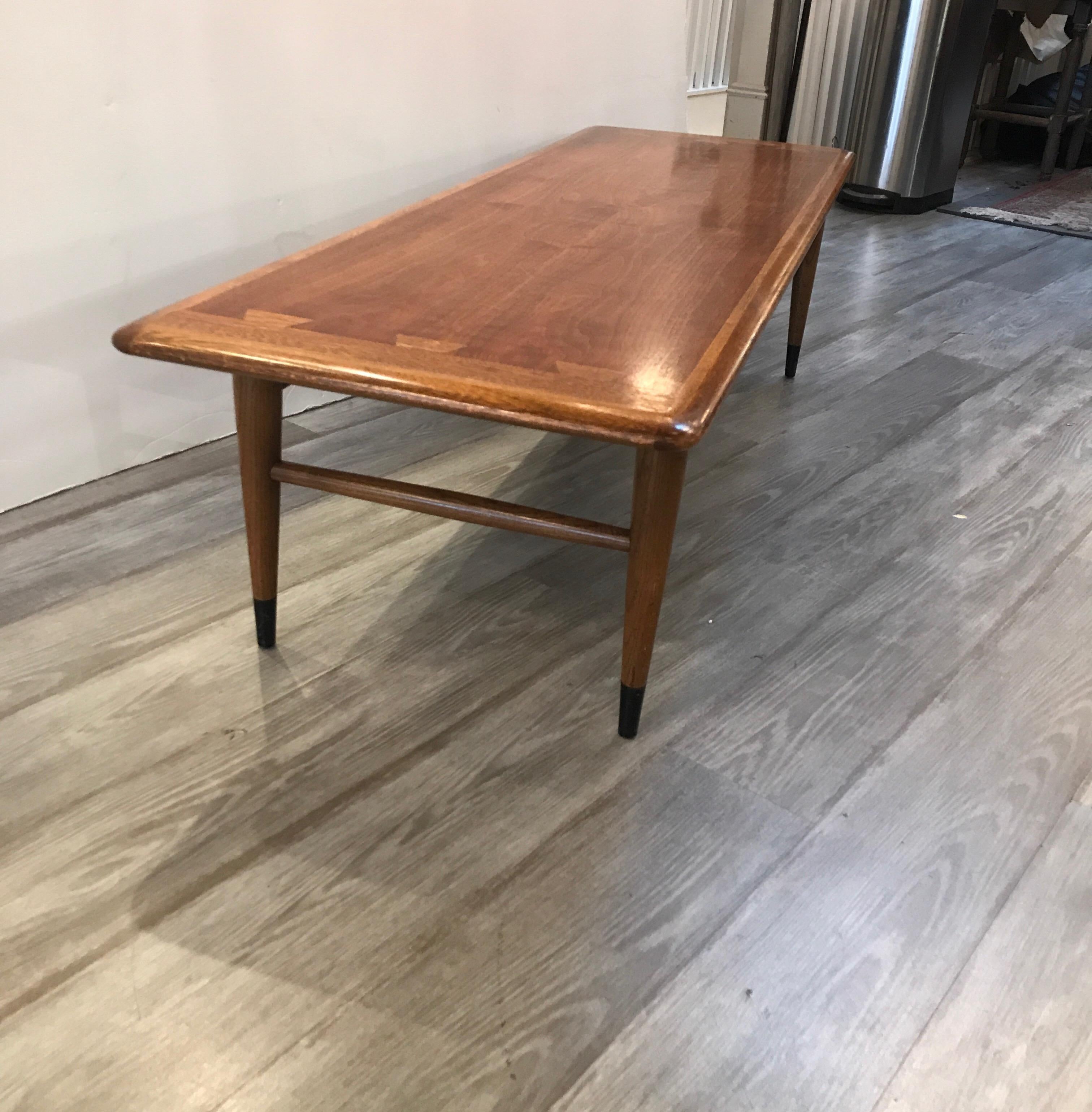 Walnut Cocktail Table with Dovetailed Top 2