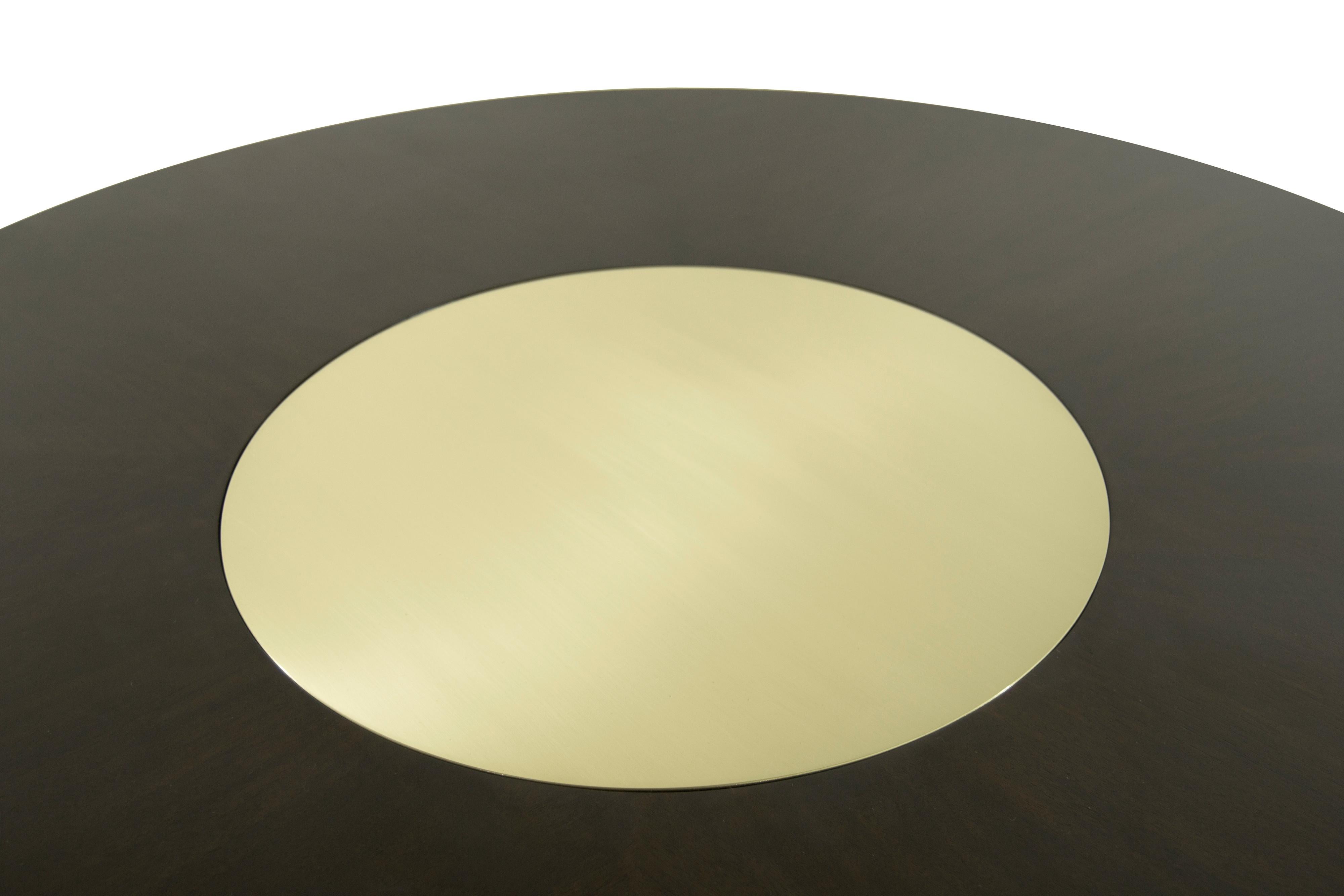 Walnut Coffee Table with Brass Insert by Harvey Probber, 1950s 5