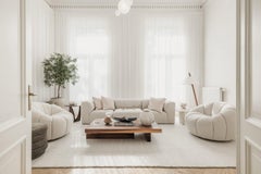 Walnut Coffee Table Brutalist - Hari by Mokko