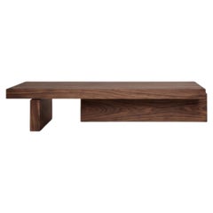 Walnut Coffee Table, Brutalist, Solid American Walnut - Hari by Mokko