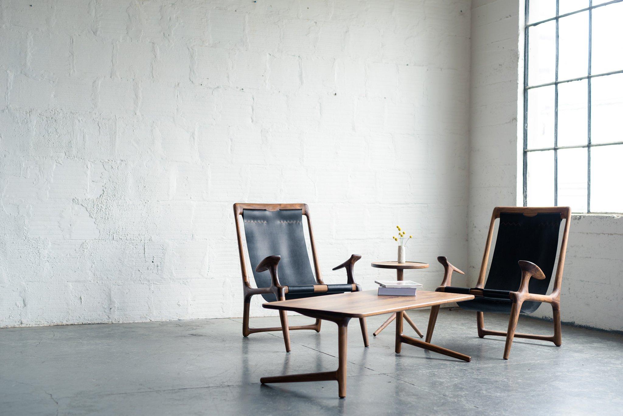 Modern Walnut Coffee Table by Fernweh Woodworking