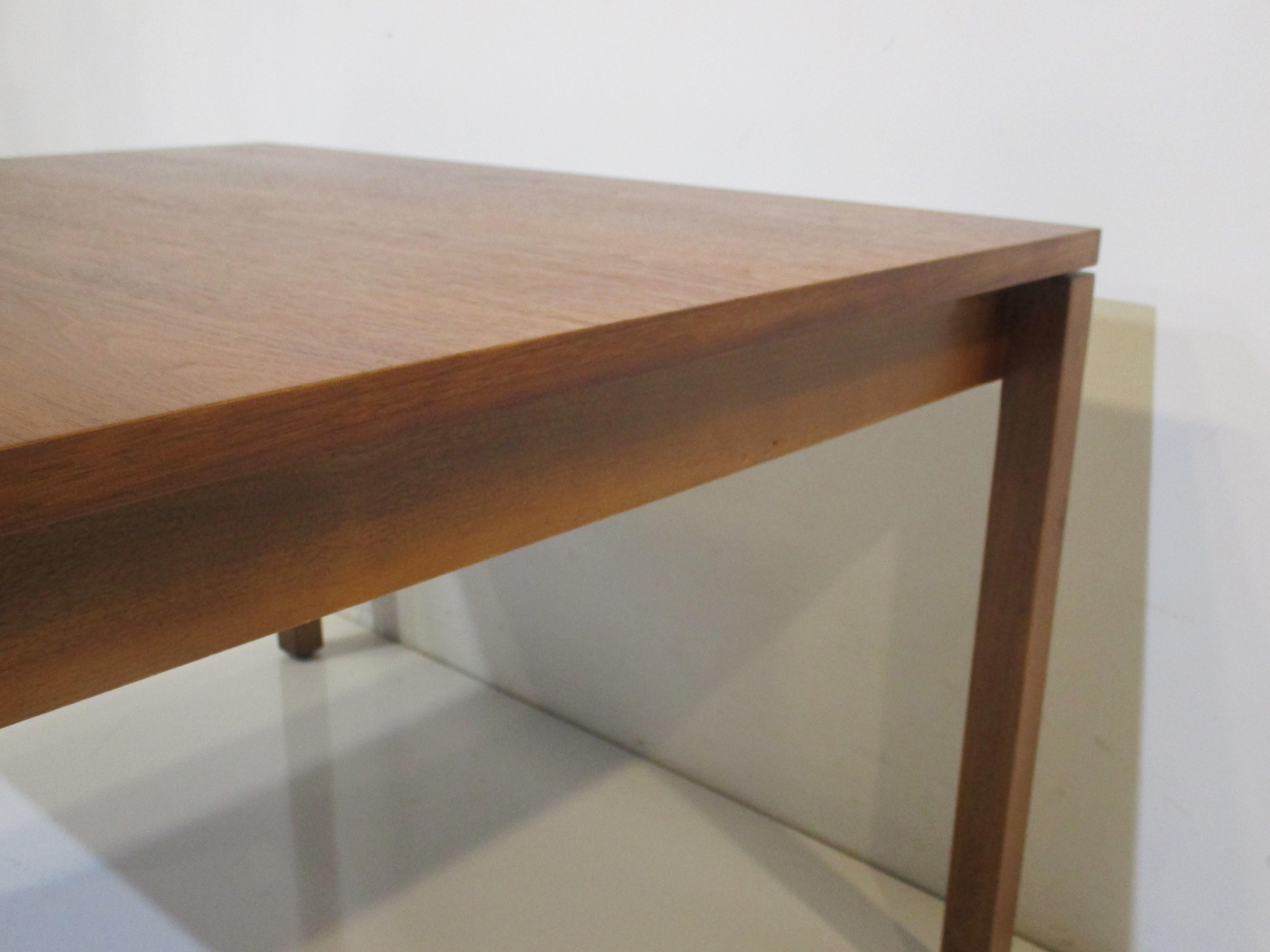 American Walnut Coffee Table by Lewis Butler for Knoll International For Sale