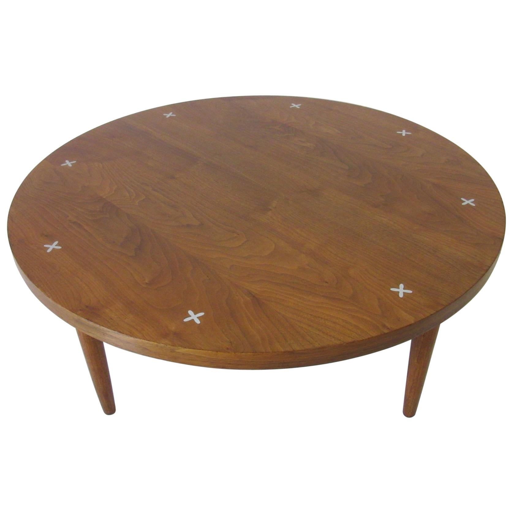 Walnut Coffee Table by Merton Gershun for American of Martinsville