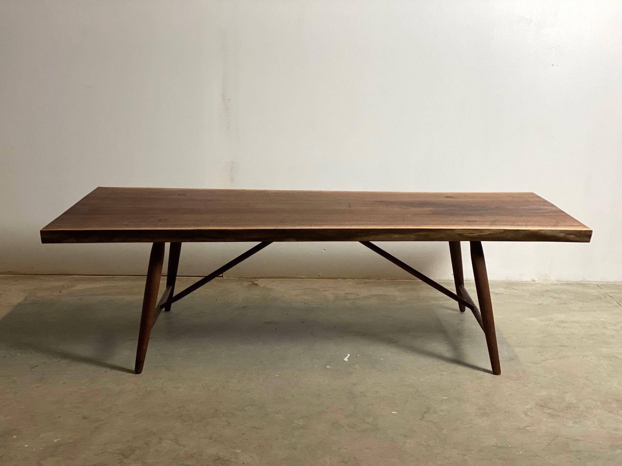 Mid-Century Modern Walnut Coffee Table by Michael Rozell, USA 2021 For Sale