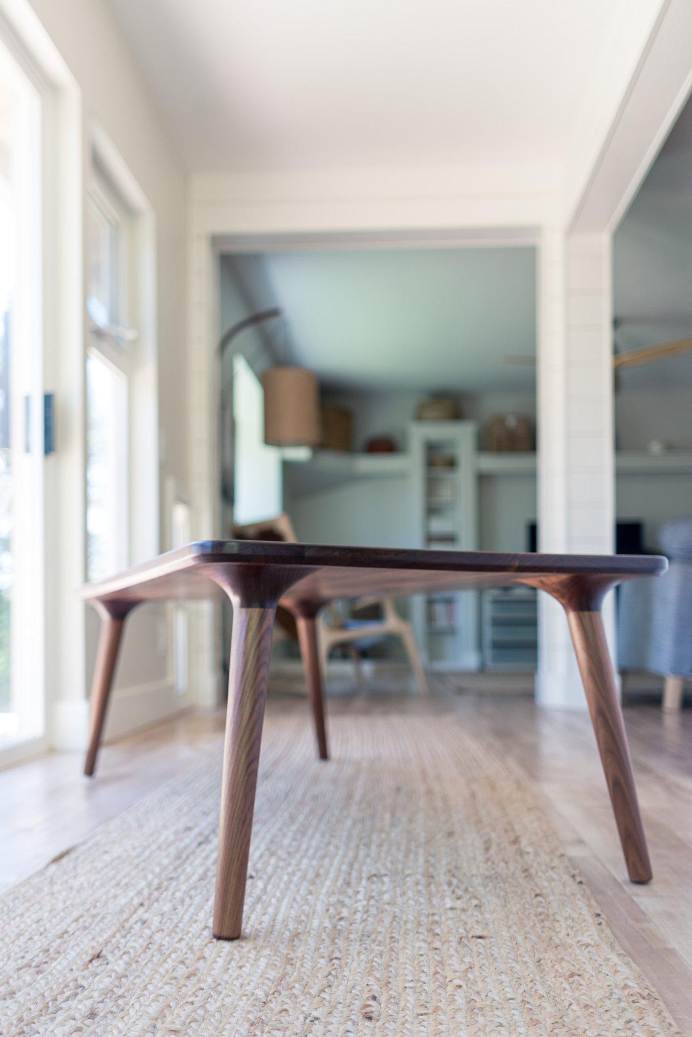 Modern Walnut Coffee Table Mod 2 by Fernweh Woodworking