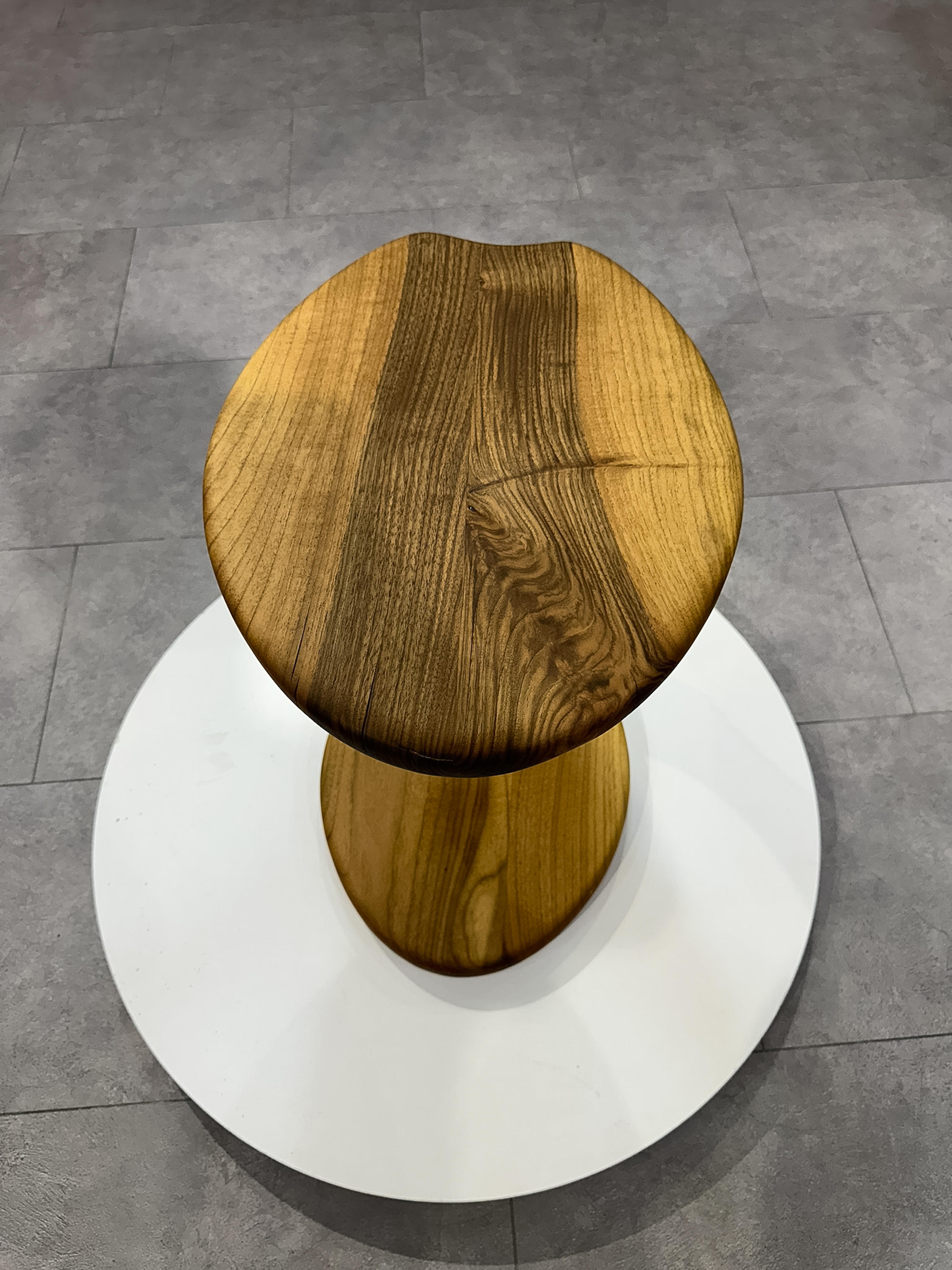 Arts and Crafts Solid Wood Walnut Coffee Table - U Shaped Coffee Table - Custom Coffee Table For Sale