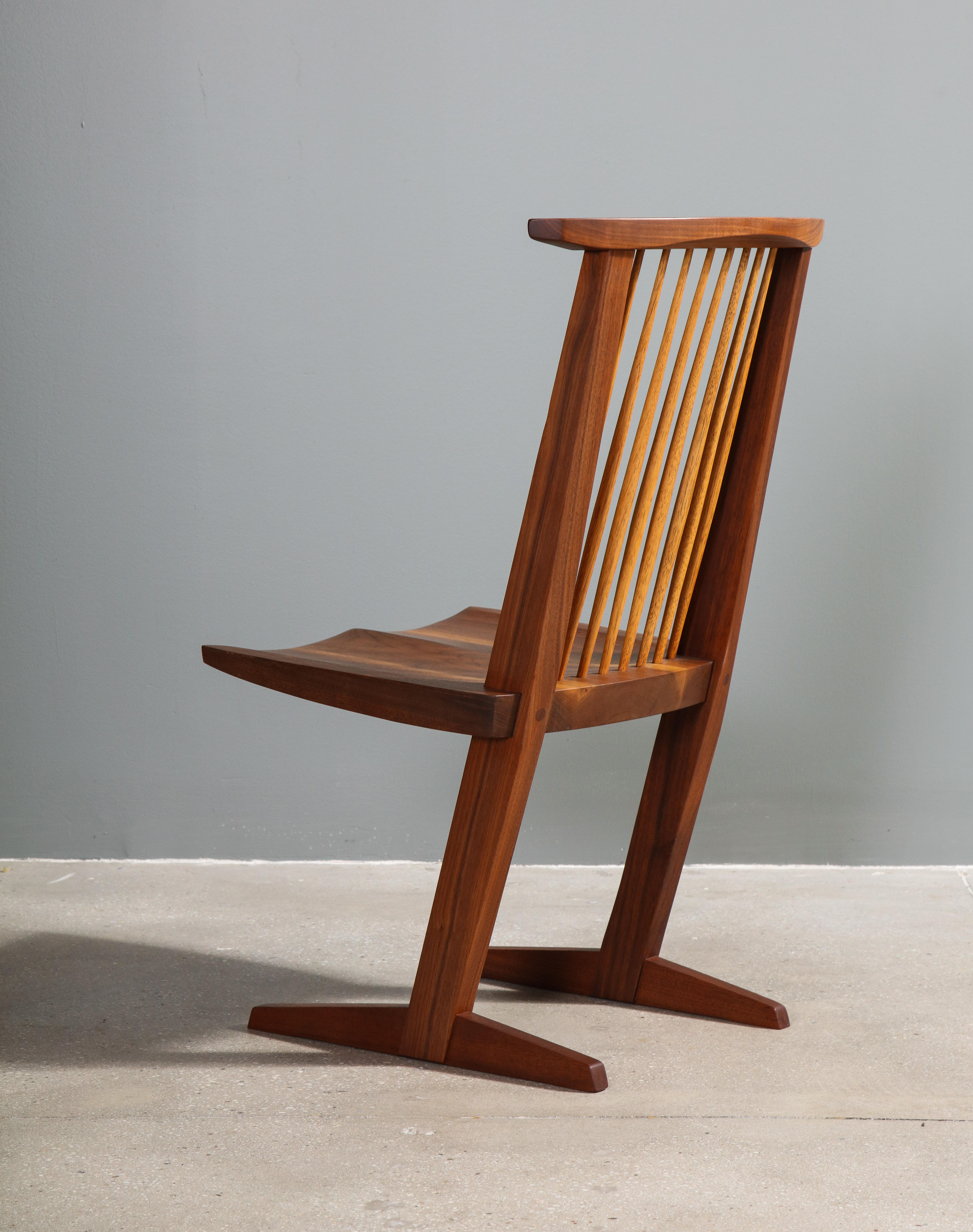 Mid-20th Century Walnut Conoid Chair, by George Nakashima