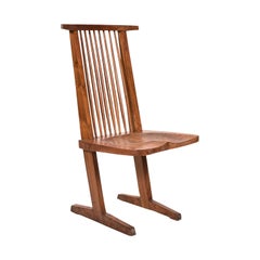 Walnut Conoid Chair in the Manner of George Nakashima