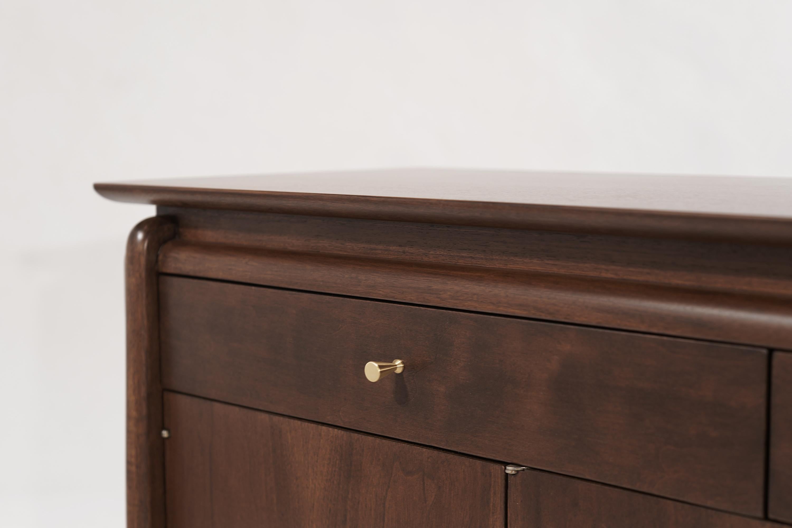 American Walnut Console by John Stuart, 1950s