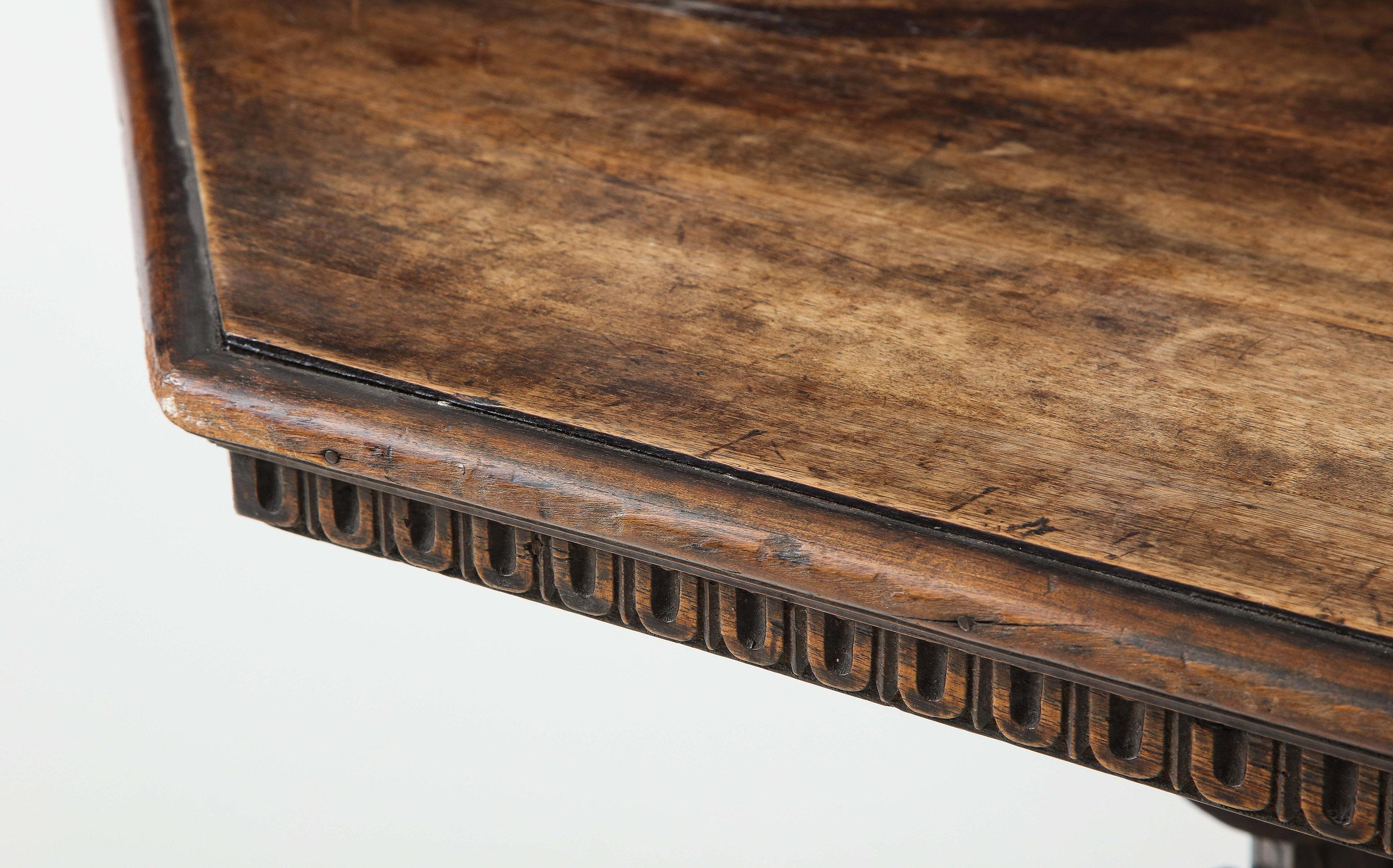 19th Century Walnut Console For Sale