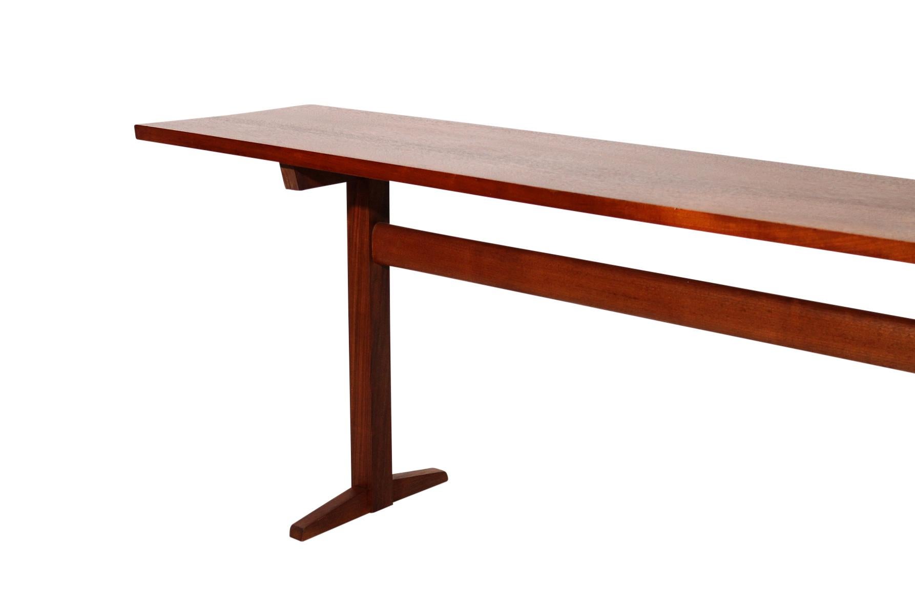 Walnut Console Table by George Nakashima, 1959 In Good Condition In Pawtucket, RI