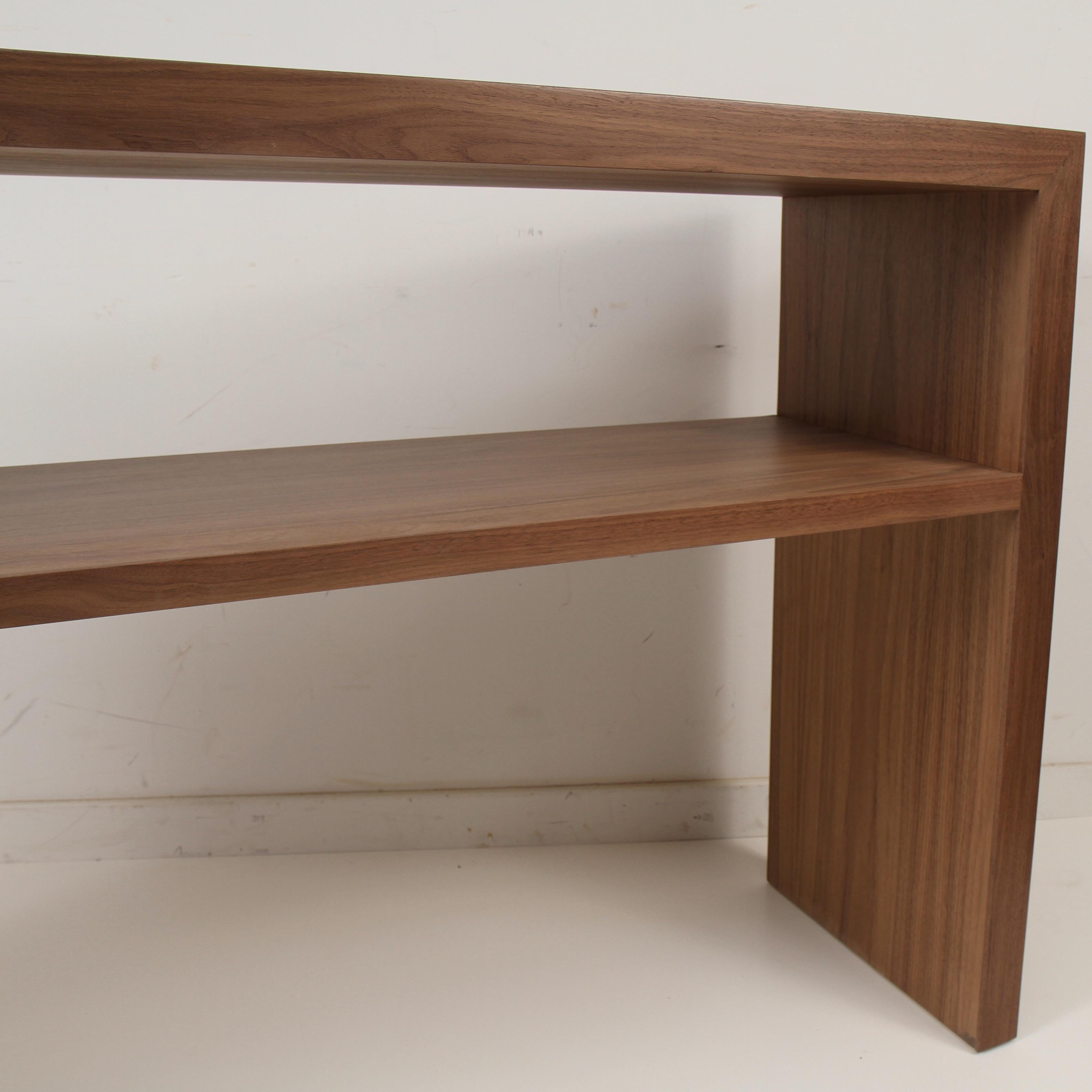 Contemporary Walnut Console Table by Samuel Greg
