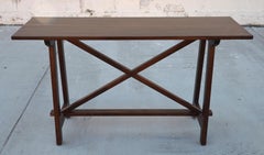 Walnut Console Table, Made to Order by Petersen Antiques