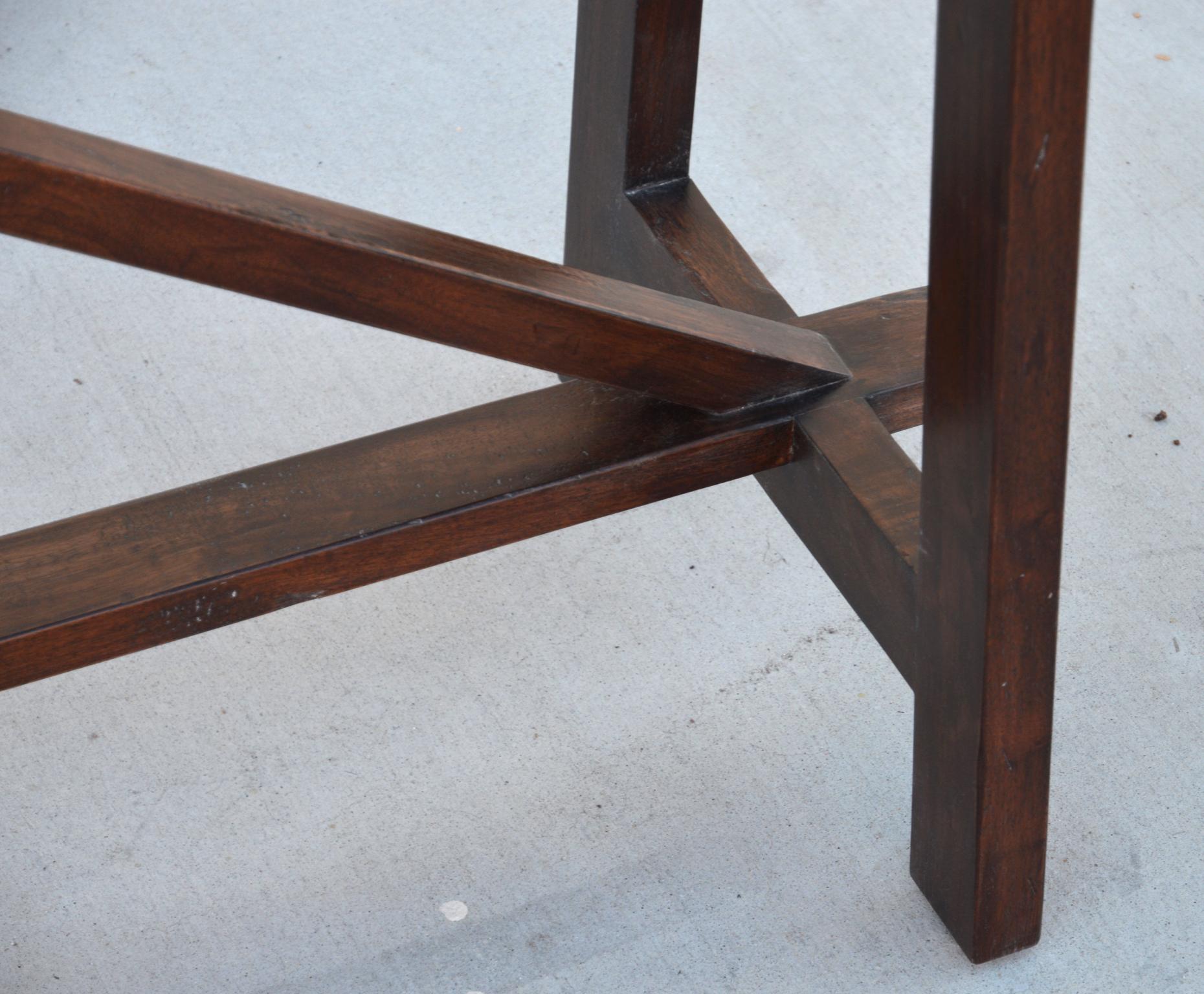 Hand-Crafted Walnut Console Table, Made to Order by Petersen Antiques For Sale