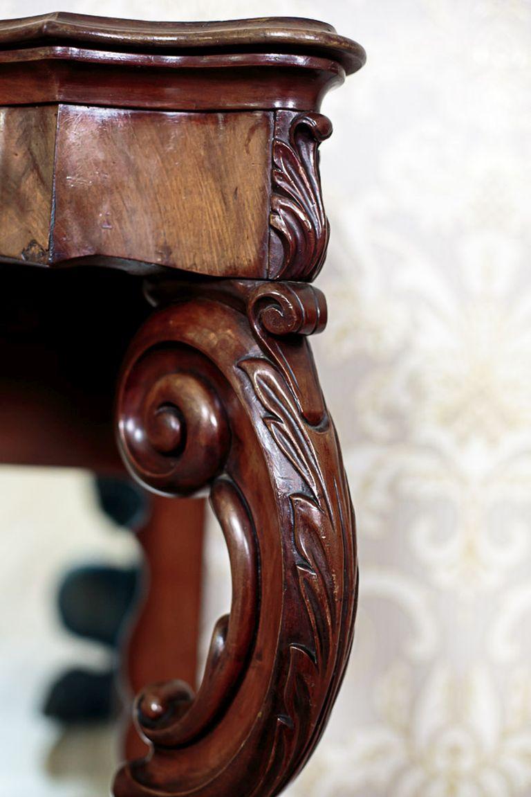 Walnut Console Table from the Mid-19th Century 7