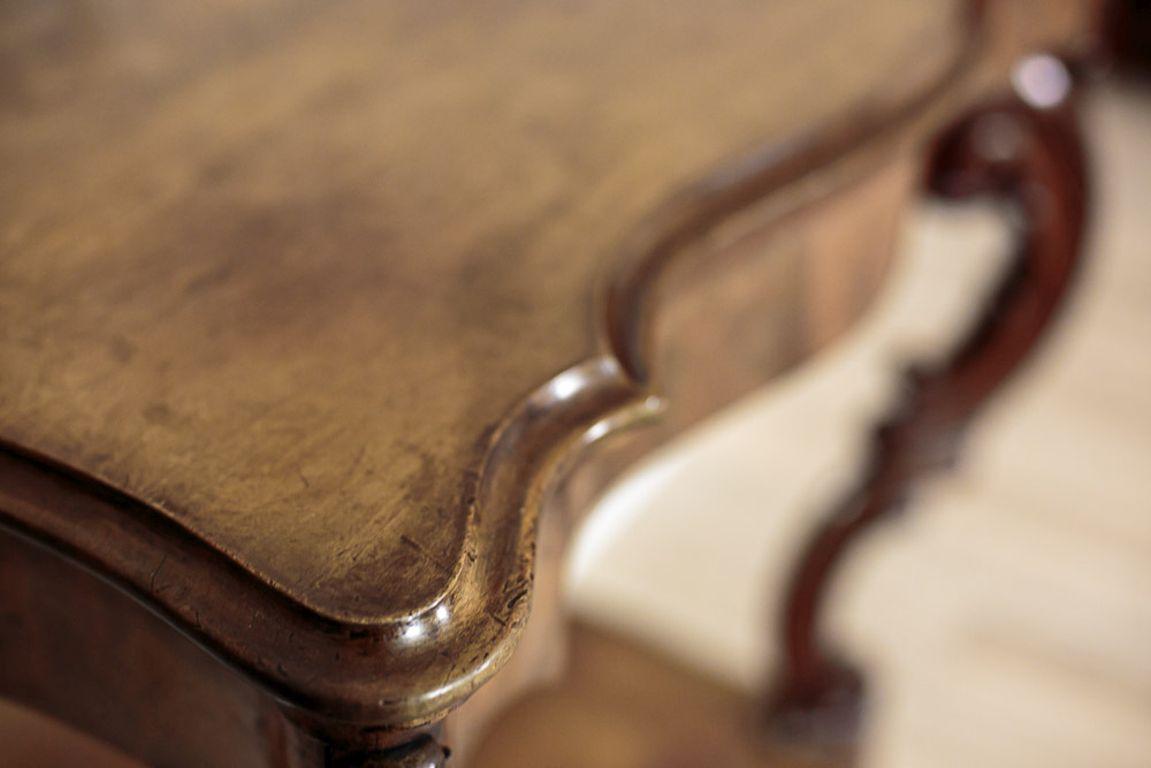 Walnut Console Table from the Mid-19th Century 1