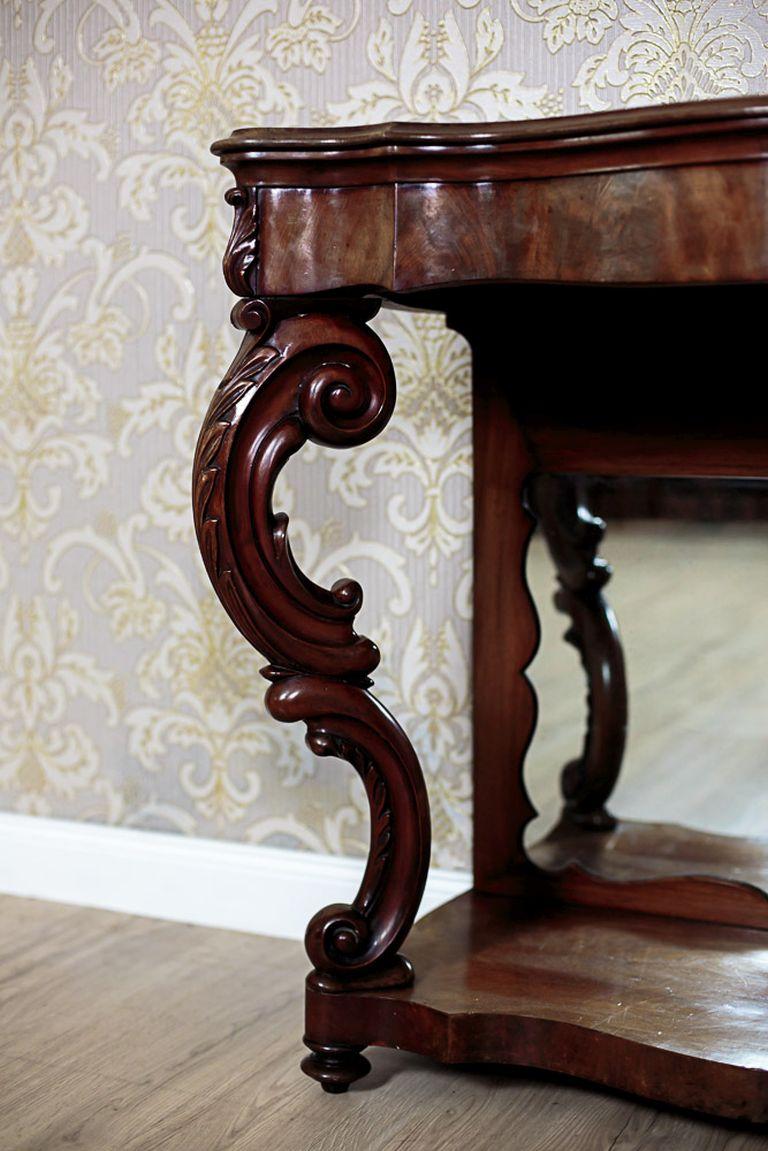 Walnut Console Table from the Mid-19th Century 2