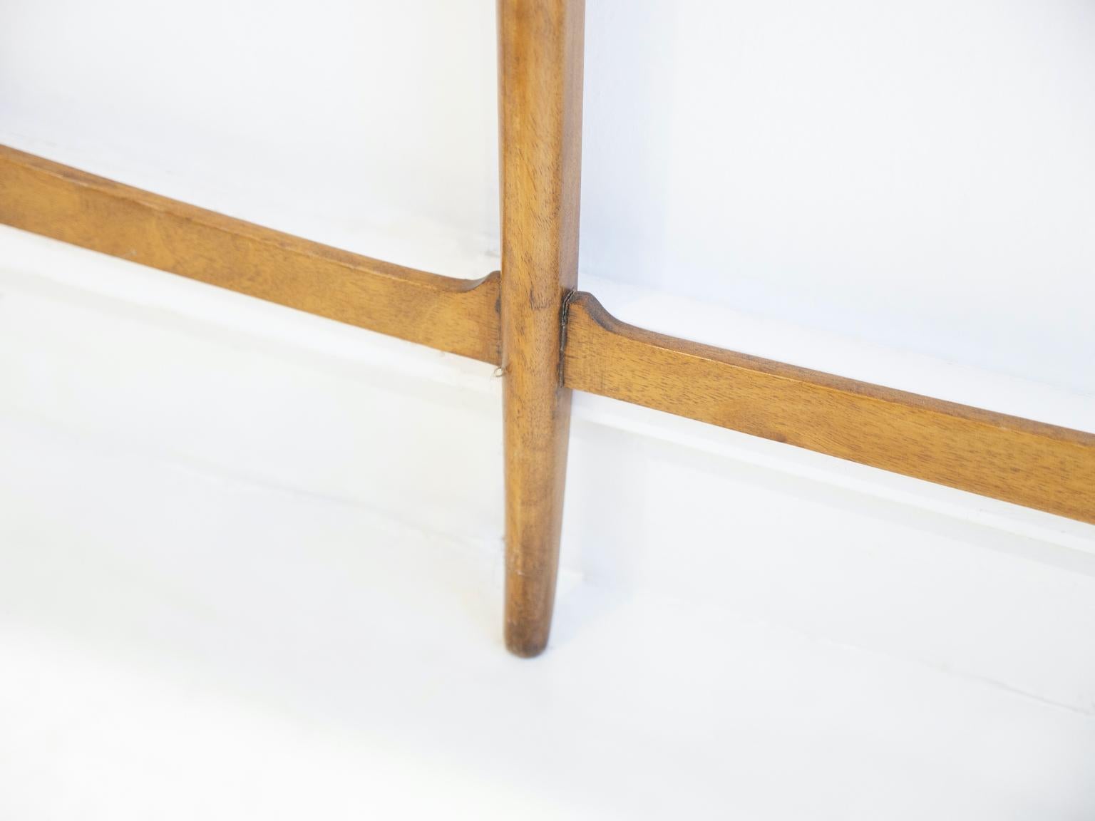 Walnut Console Table with Glass Top by Carlo Enrico Rava 6