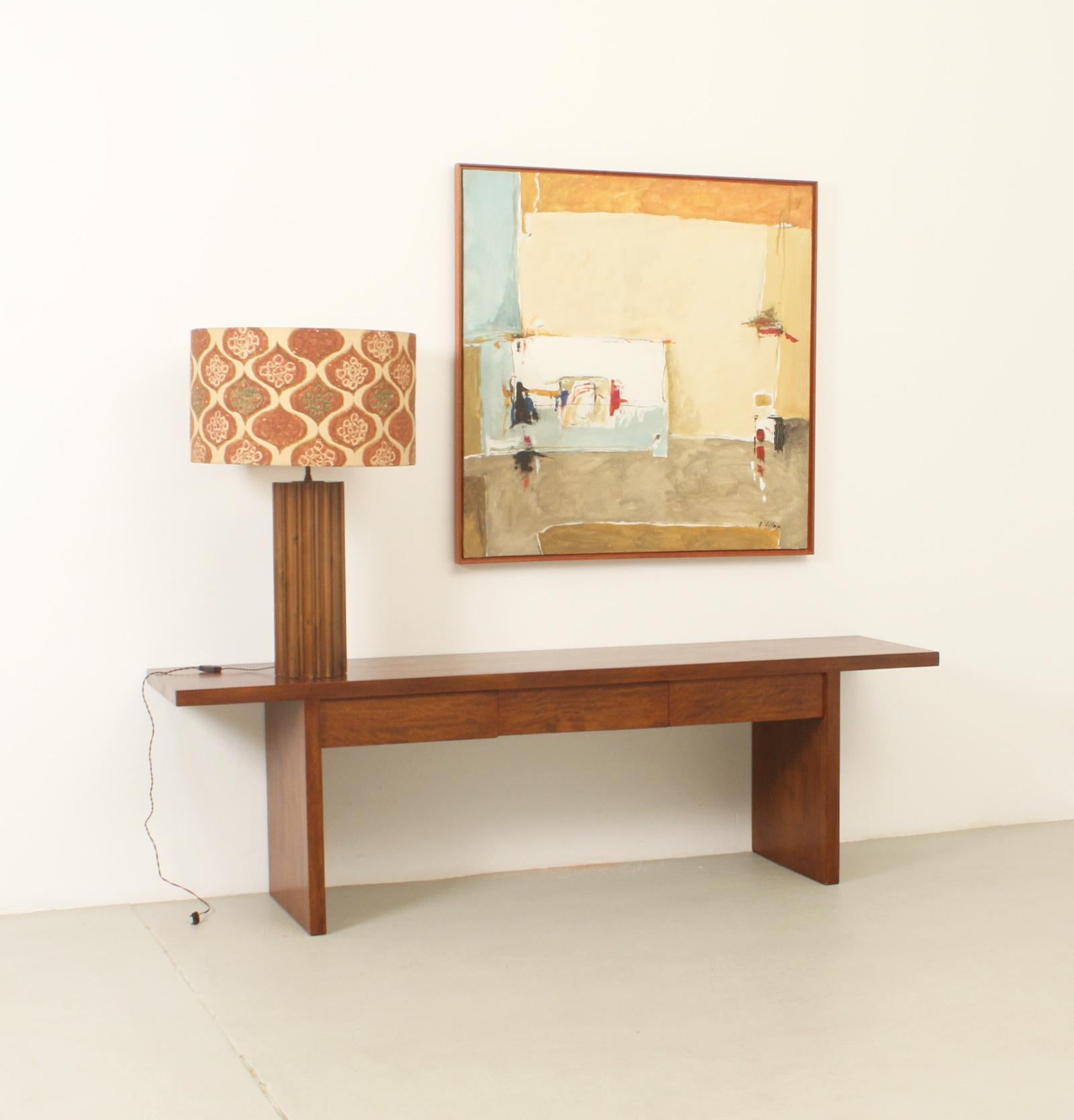 Console in noce con tre cassetti di Jordi Vilanova, Spagna in vendita 8