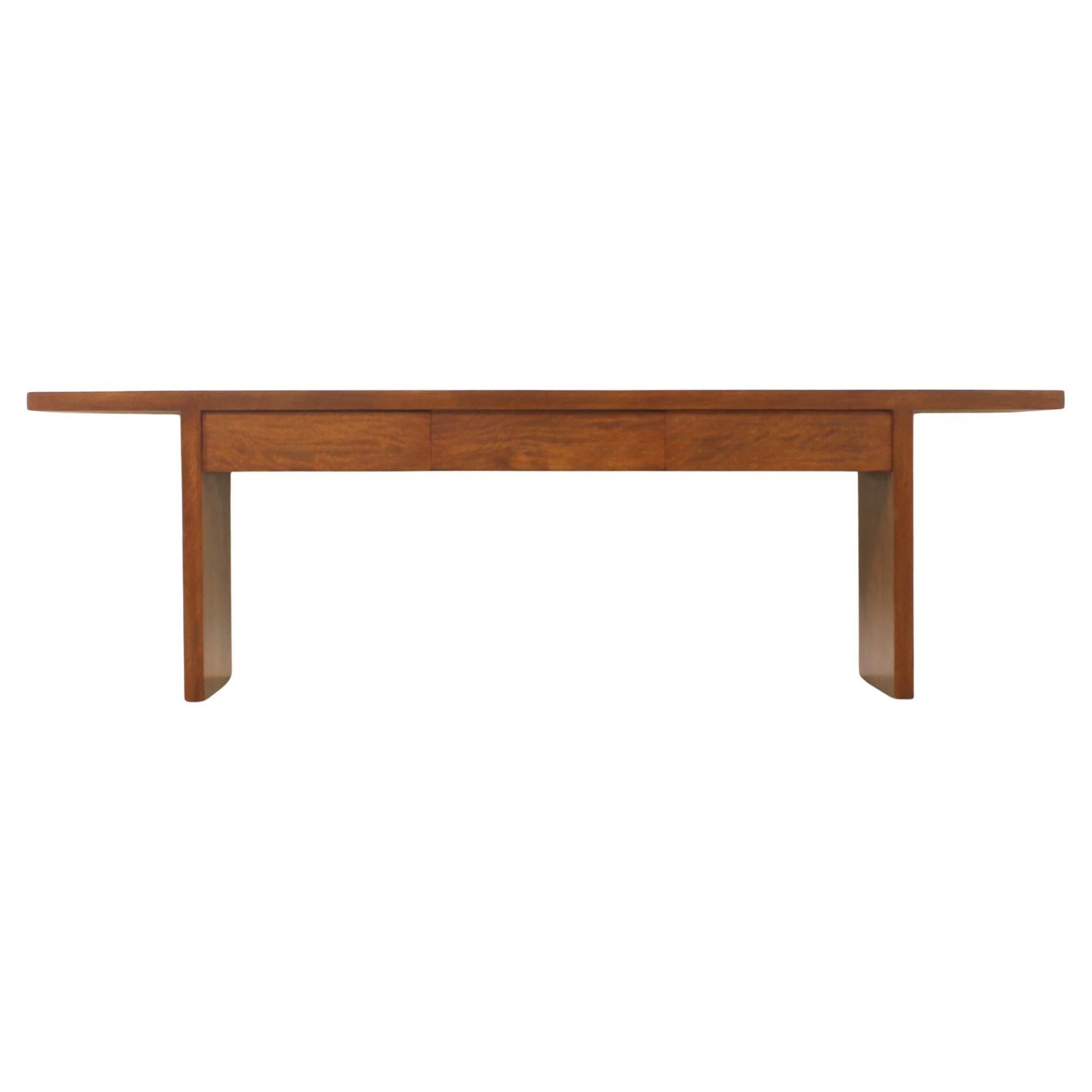 Walnut Console with Three Drawers by Jordi Vilanova, Spain