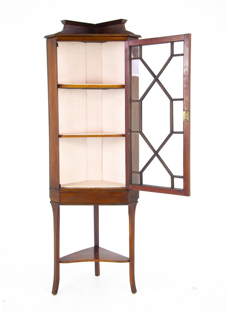 Walnut Corner Antique Corner Entryway Furniture