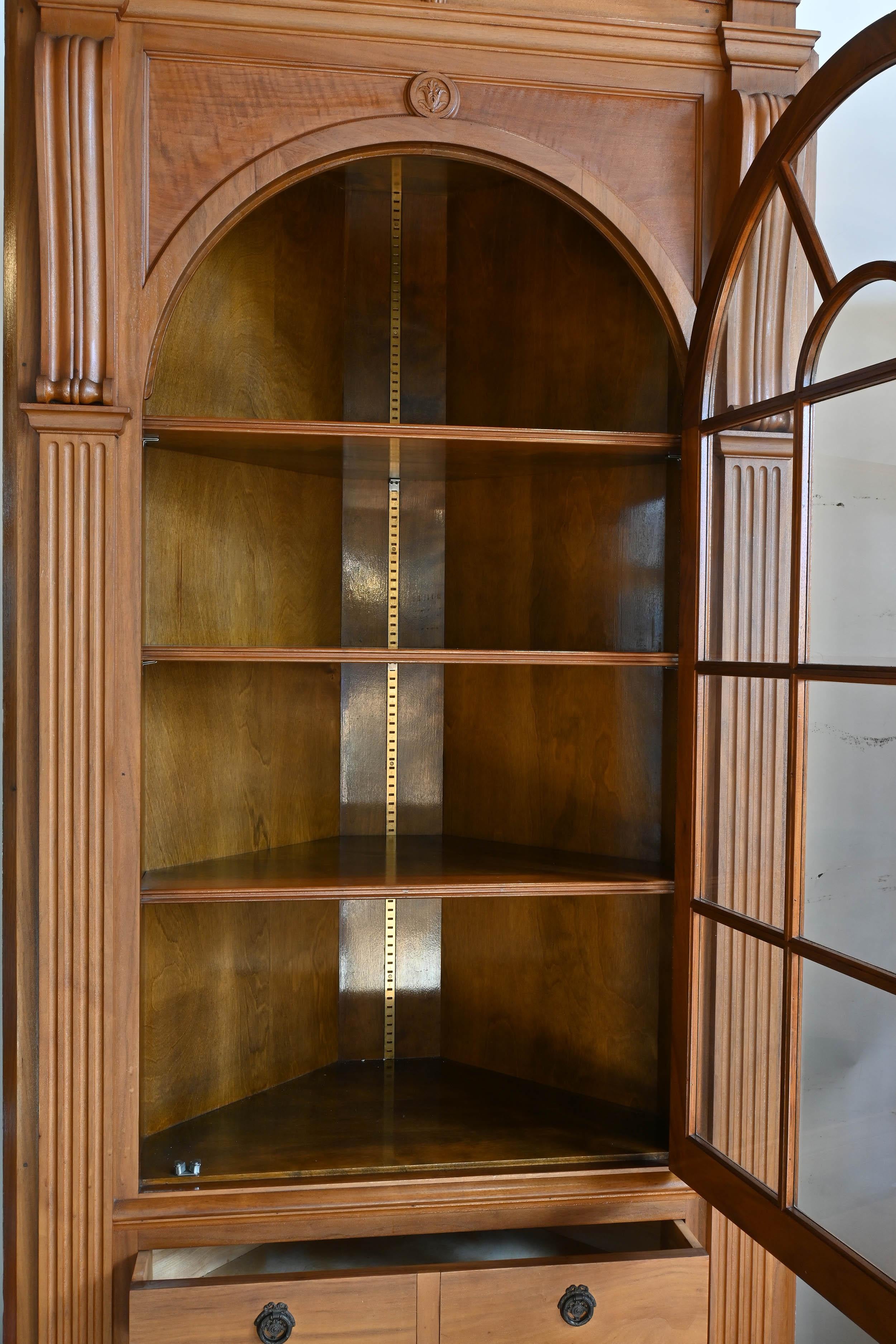 arch corner cabinet