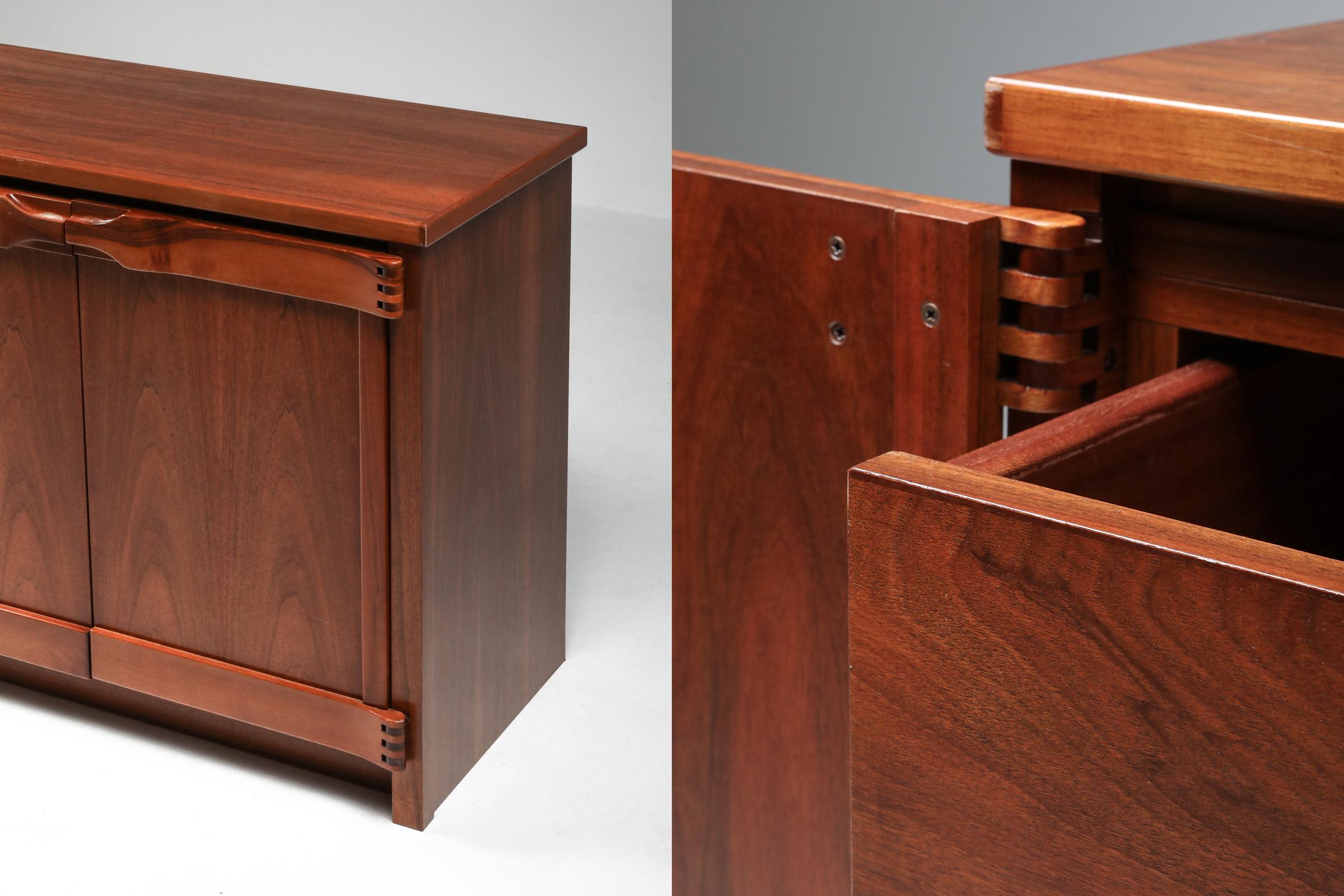 Mahogany Walnut Credenza by Franz Xaver Sproll, 1960s