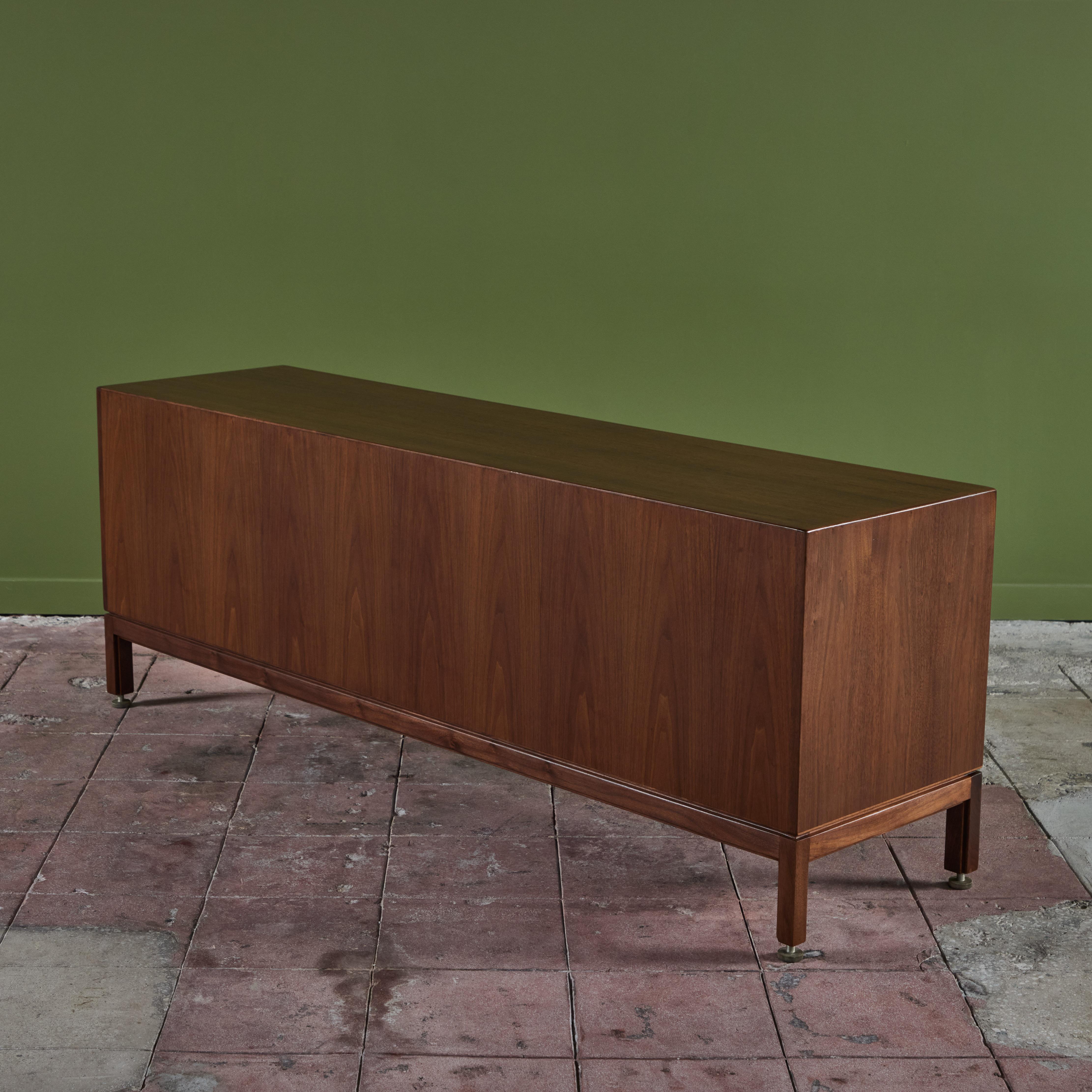 Walnut Credenza by Jens Risom For Sale 1