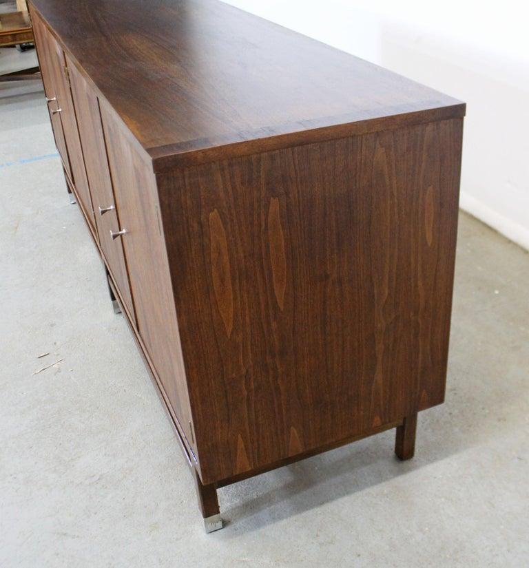 Mid-Century Modern Walnut Credenza by Paul Browning for Stanley Furniture For Sale